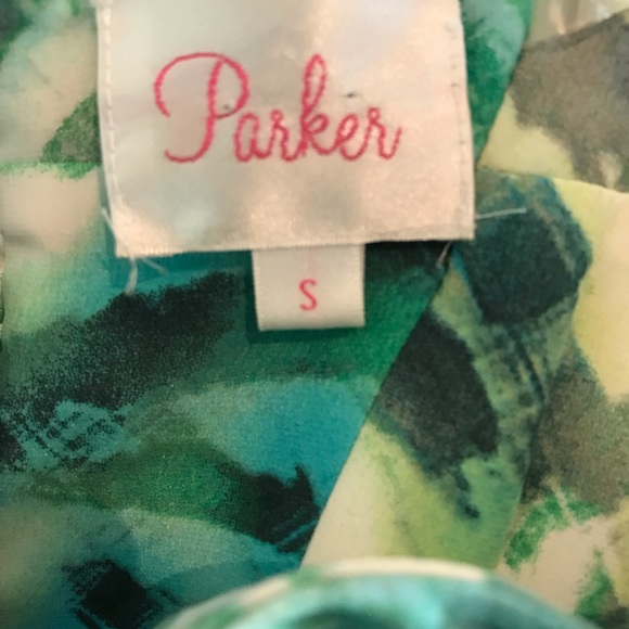 Parker Bayou Silk Strapless Evening Dress Sz S - Picture 5 of 6